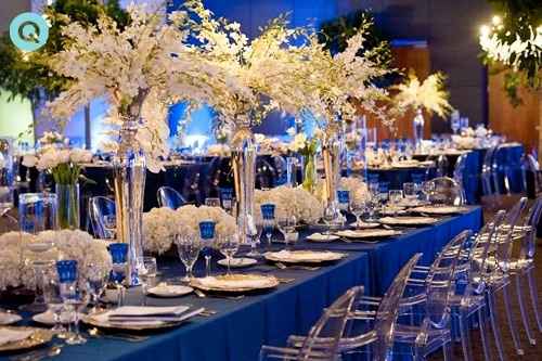 Inspirações azul e branco