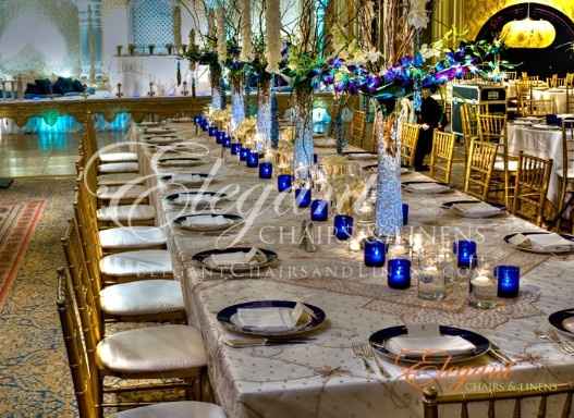 Azul e dourado