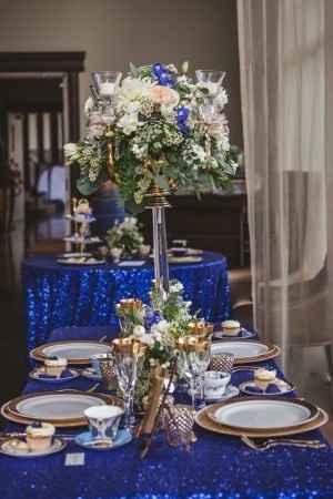 Decoração vintage azul