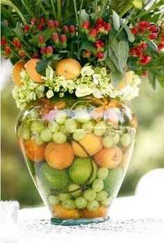 Flores e frutas