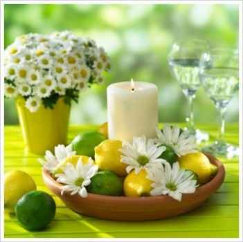 Flores e frutas