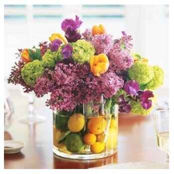 Flores e frutas