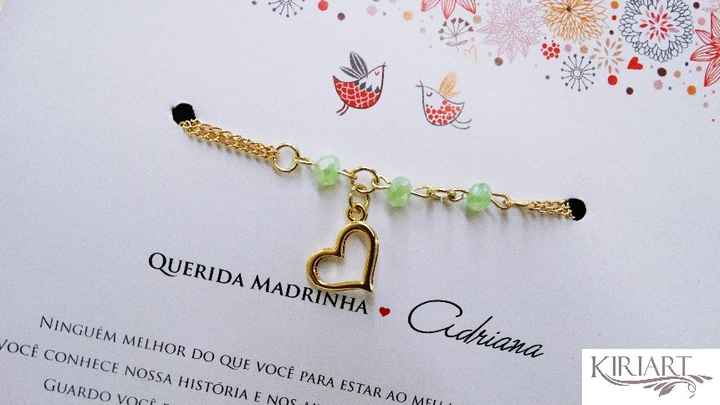 Pulseira para as madrinhas
