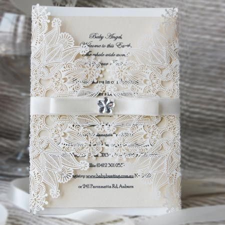 Convites vintage branco 
