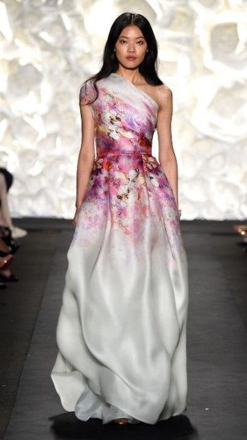 Vestido de noiva estampado