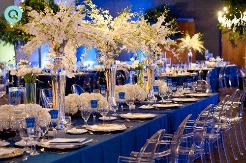 Inspirações azul e branco