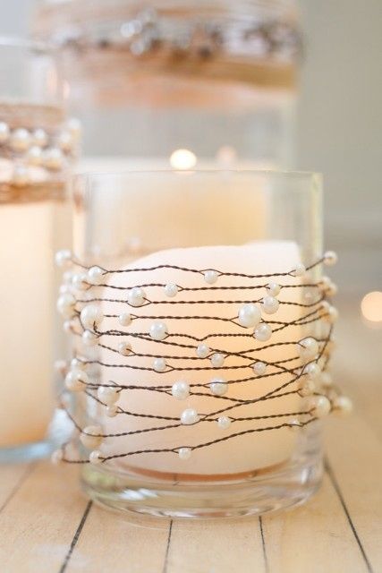 Vidros para os centros de mesa (velas)