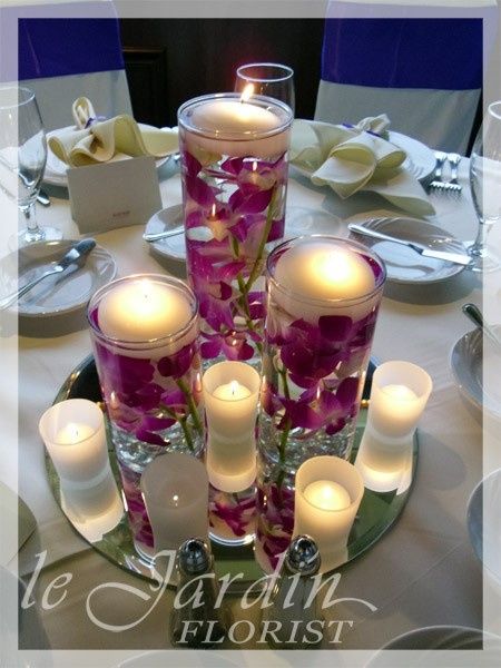 Decoração com lírios e orquídeas