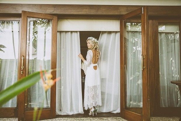 Vestido para noiva boho (costas)