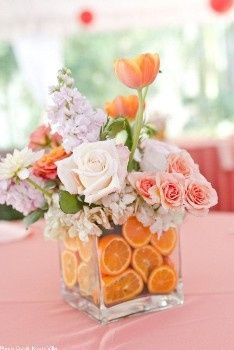 Flores e frutas