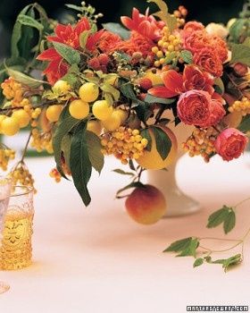 Flores e frutas