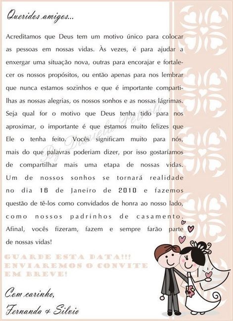 Mensagem para pessoas especiais