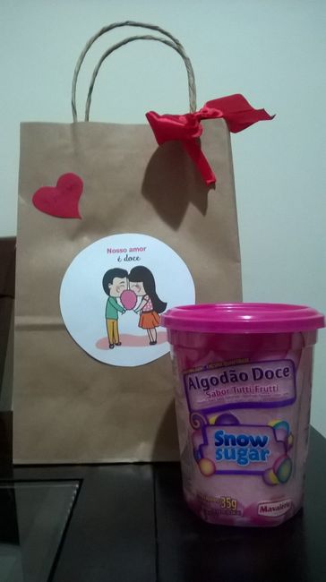 Mimo para o marido - Bodas de algodão doce