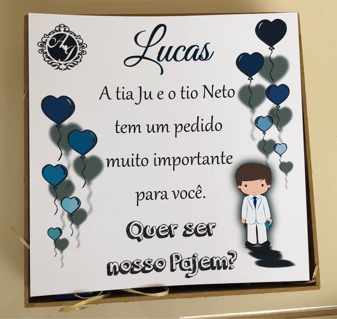 Convites Dama de Honra, Daminha e Pajem - Prontos! 💗 - 4