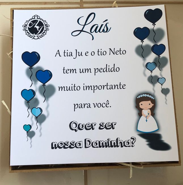 Convites Dama de Honra, Daminha e Pajem - Prontos! 💗 - 6