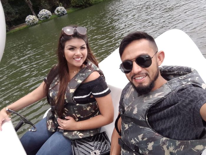 Alessandra e Marcus no Lago Negro em Gramado Foto Aqruivo pessoal