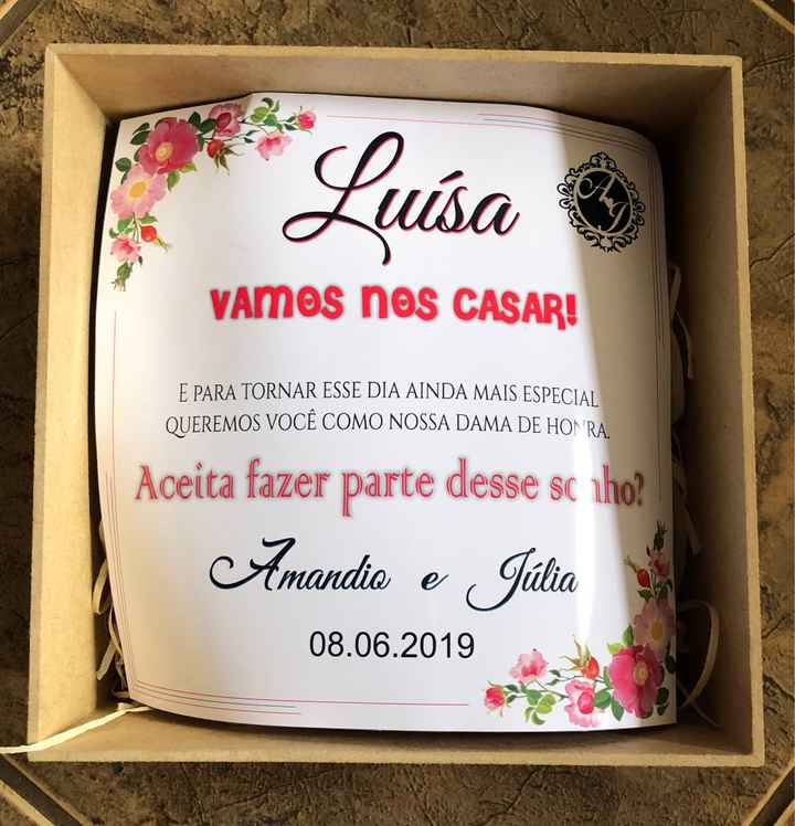 Convites Dama de Honra, Daminha e Pajem - Prontos! 💗 - 9