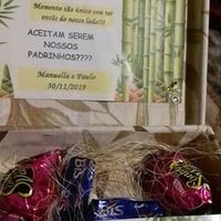 Caixa convite dos padrinhos veem veer 😍 - 1