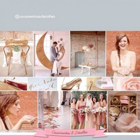 Inspiração Rosa & Dourado 