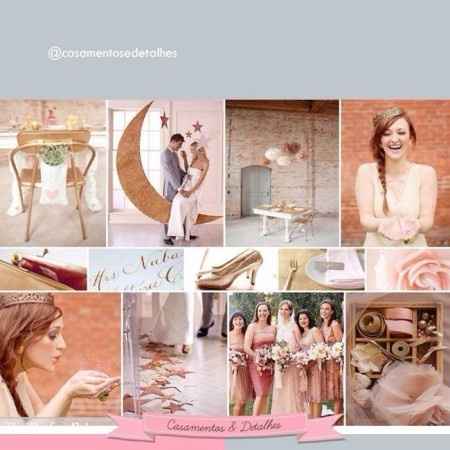 Inspiração Rosa & Dourado 