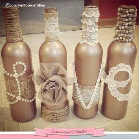 DIY. Faça você mesmo - Garrafas Decorativas