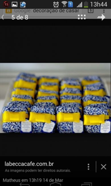 Inspiração casamento azul e amarelo - 1