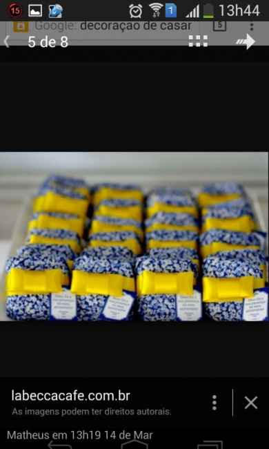 Inspiração casamento azul e amarelo - 1