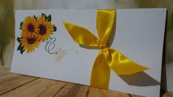 convite simples amarelo