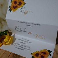 convite simples amarelo