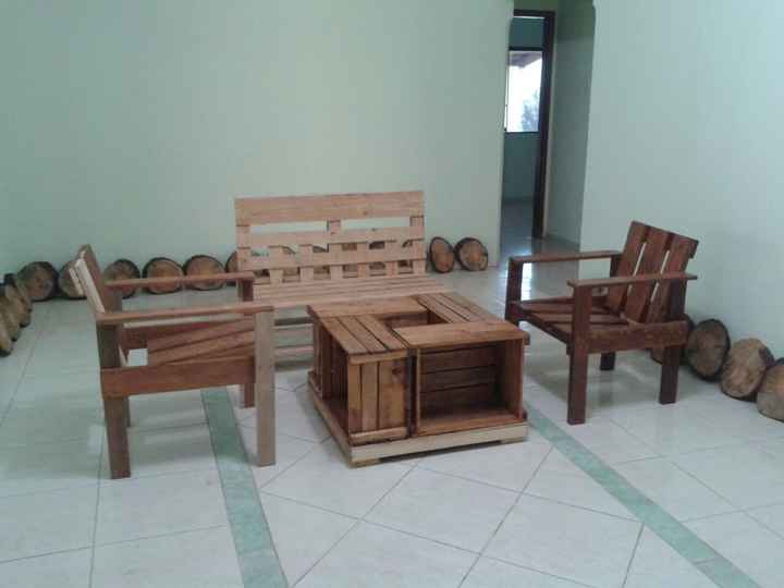 Fazendo a decoração - Poltronas/Banco/Mesa