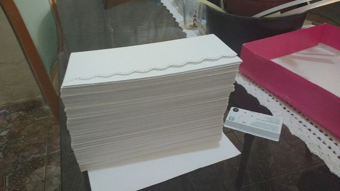 TODOS OS ENVELOPES DOBRADOS Á MÃO.