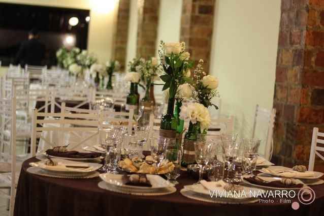 Decoração da mesa feita pelos meus familiares