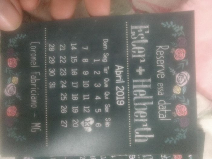 meu save date Magnético, vem ver gente 😍 - 2