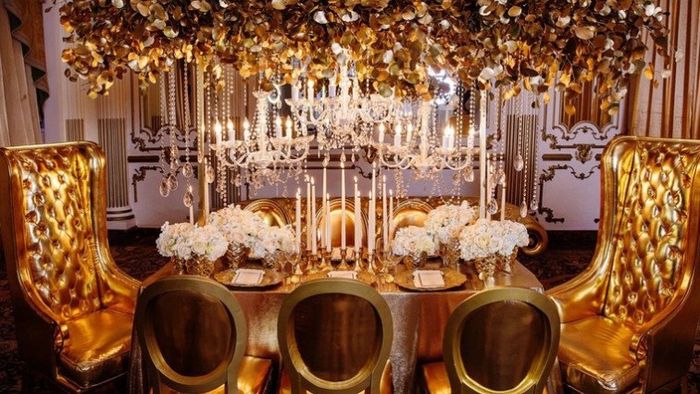 Decoração de Casamento Dourado: Dicas para ter um Casamento de Luxo! 8
