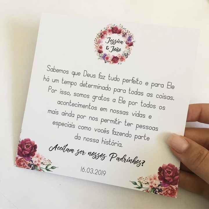 Convite para padrinhos - 38