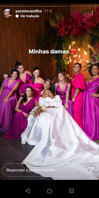 Noivas(os) qual cor foi a escolhida para as madrinhas? 1