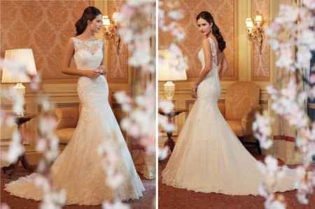 Vestido modelo sereia, decote em 'canoa'