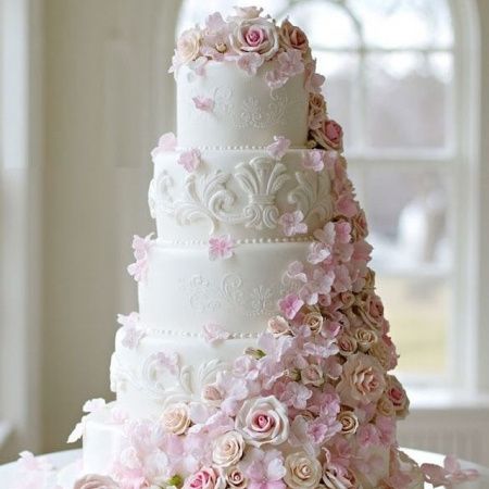 O bolo de casamento com flores perfeito - 4