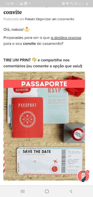 TIRE UM PRINT para decidir o convite 23