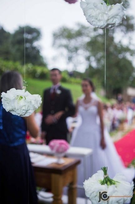Inspiração cortina de flores
