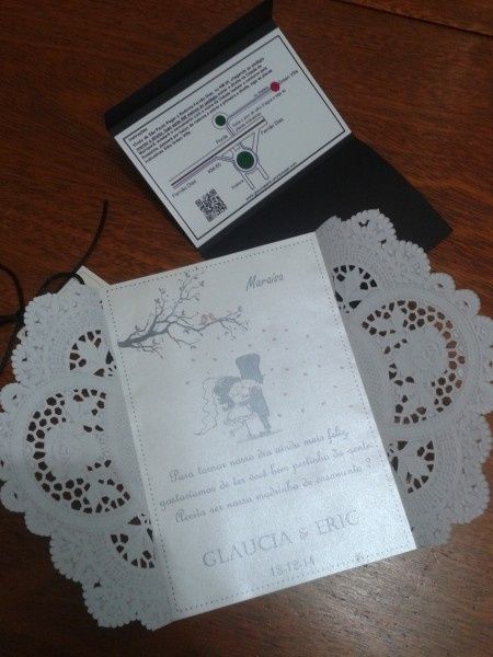 Papel rendado para o convite. Qual escolher? - 2