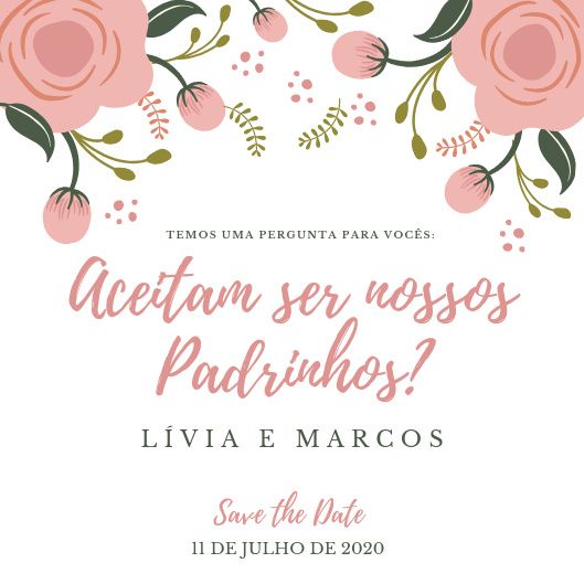 Convite dos Padrinhos pelo Whatsapp - 1