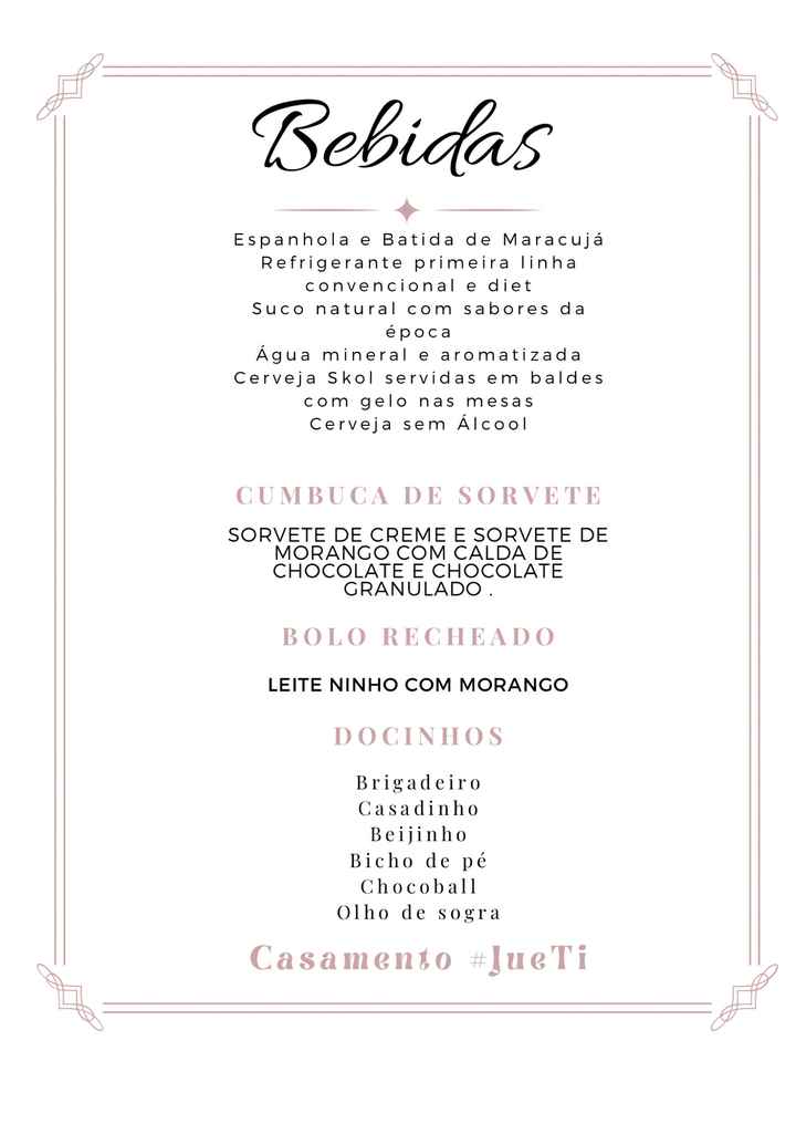 Menu Cardápio 💓 - 2