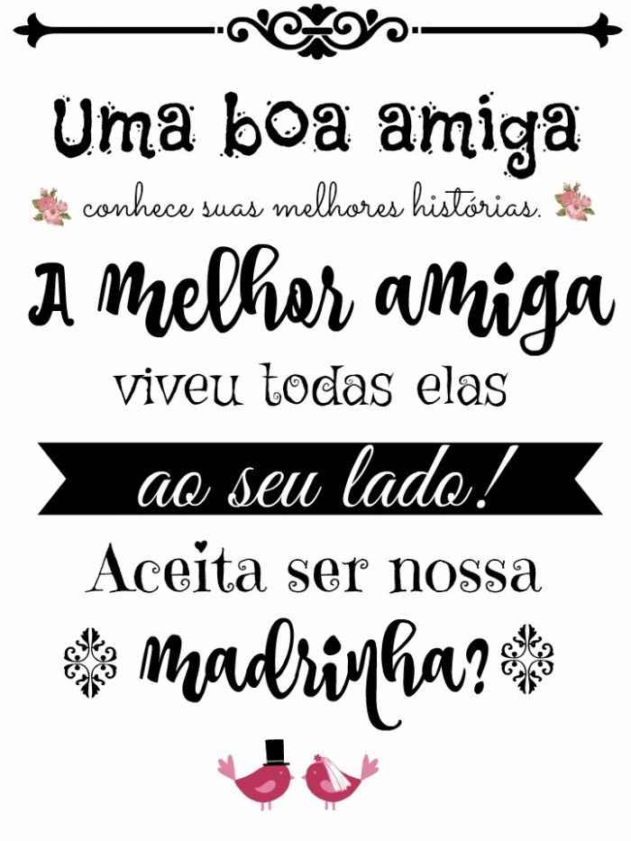 Tem este para madrinha solteira