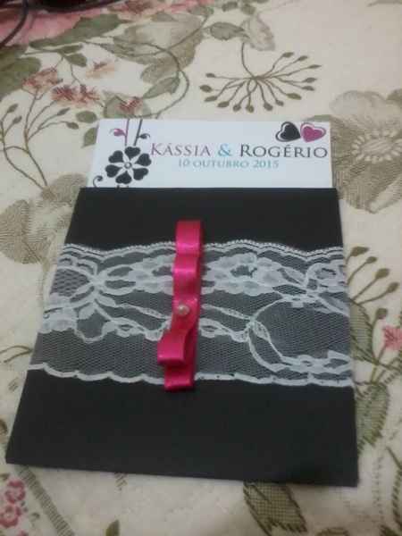 Convite DIY - Eu que fiz!