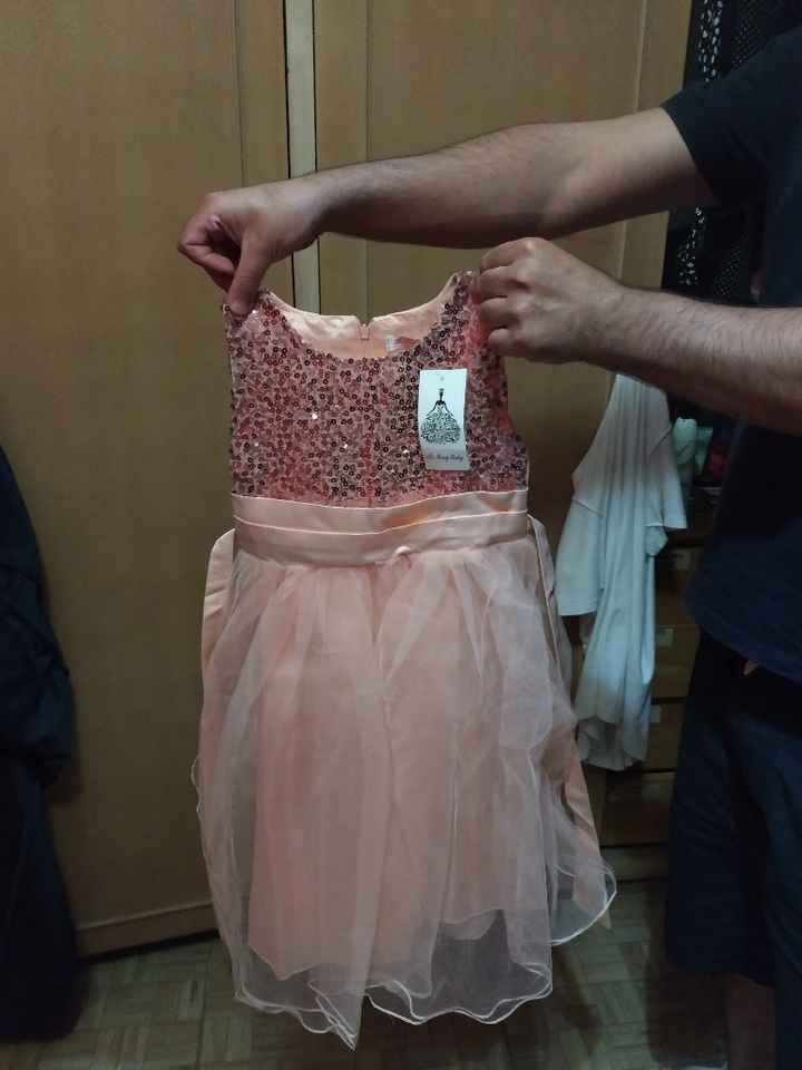 Vestido da Daminha comprado no site Wish - 2