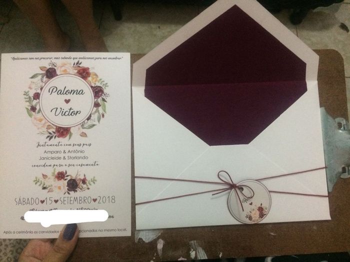 Convite dos convidados finalizadosssss ♥ #diy #euquefiz #faltam4meses 5