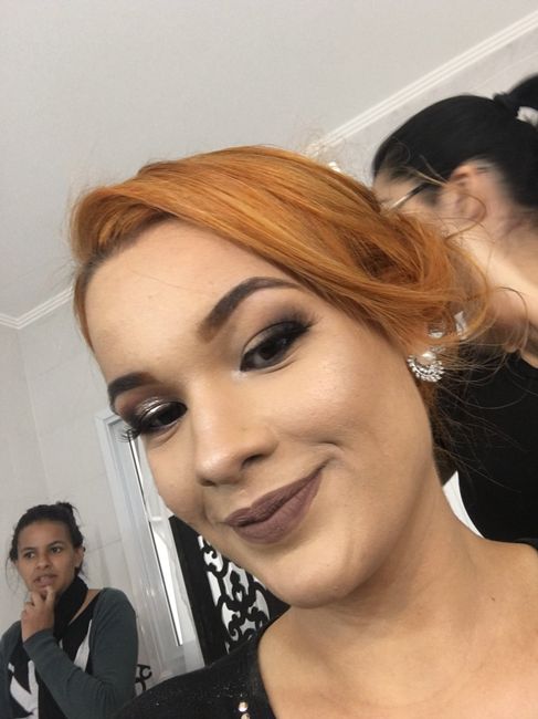 Minha prova de make e cabelo ! ❤️ 3