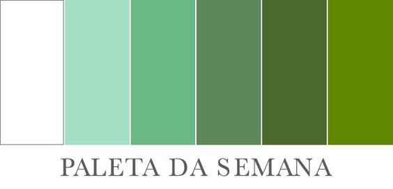 Olha essa paleta de verde