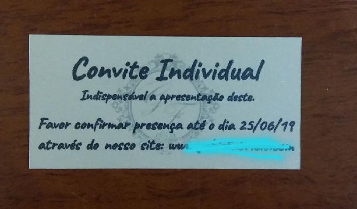 Convite individual e tag lista de presentes - 1